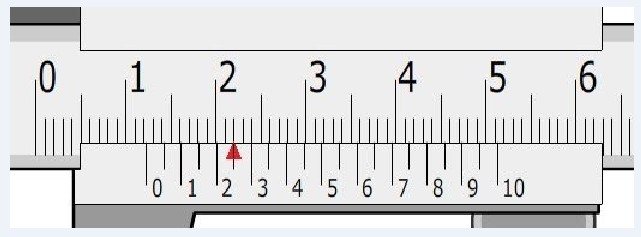 Membaca Jangka Sorong Skala 0,05